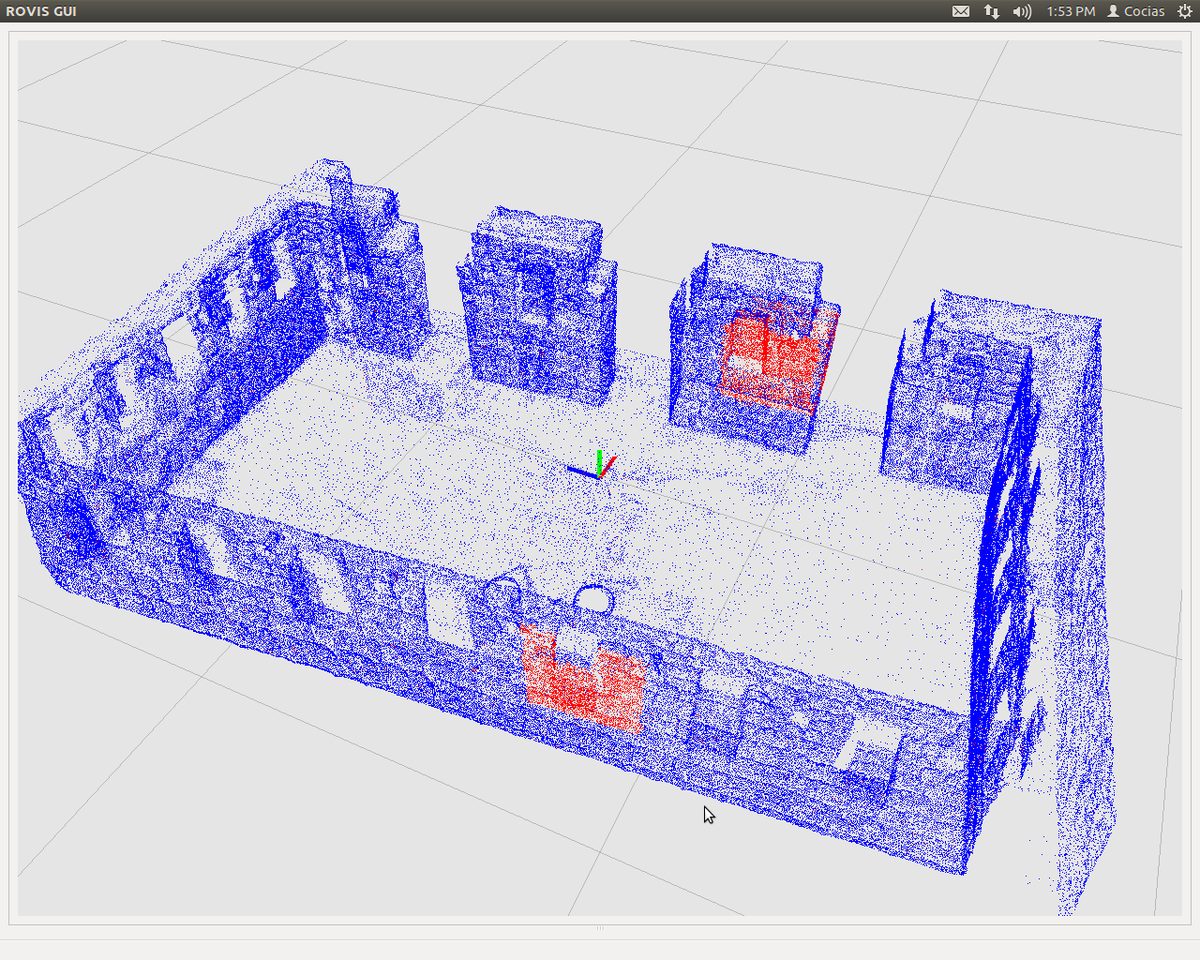 3D point cloud reconstruction of a room